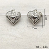 100pcs CCB Heart Beads DIY Jewelry Findings