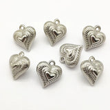 100pcs CCB Heart Beads DIY Jewelry Findings