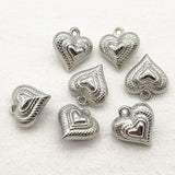 100pcs CCB Heart Beads DIY Jewelry Findings