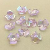 200pcs UV Clear Powder Flower Beads Jewelry Findings
