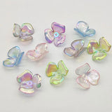200pcs UV Clear Powder Flower Beads Jewelry Findings