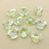 200pcs UV Clear Powder Flower Beads Jewelry Findings