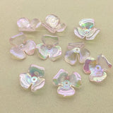 200pcs UV Clear Powder Flower Beads Jewelry Findings