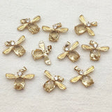 50pcs CZ Crystal Charm For Necklace Earring, DIY Jewelry Findings