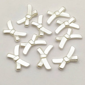 Arrival! 21x33mm 200pcs pearls Bows Beads For Necklace/Earrings DIY Parts