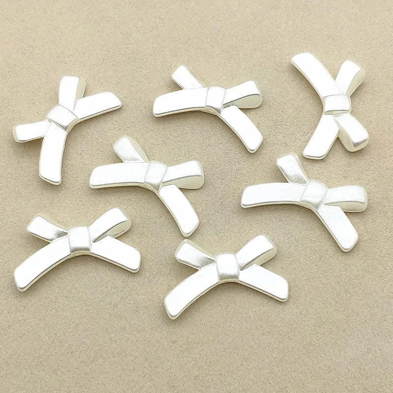 Arrival! 21x33mm 200pcs pearls Bows Beads For Necklace/Earrings DIY Parts