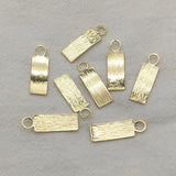 21x7mm Brass Pendants Rectangle Charm 100pcs