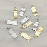 21x7mm Brass Pendants Rectangle Charm 100pcs