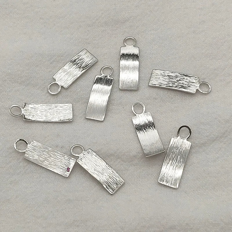 21x7mm Brass Pendants Rectangle Charm 100pcs