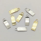 21x7mm Brass Pendants Rectangle Charm 100pcs