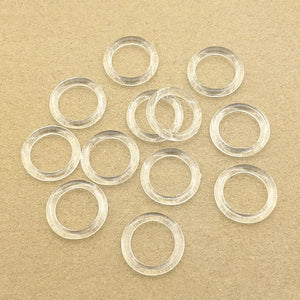 Clear Acrylic Rings Beads for Jewelry Making