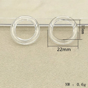 Clear Acrylic Rings Beads for Jewelry Making