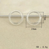 Clear Acrylic Rings Beads for Jewelry Making