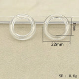 Clear Acrylic Rings Beads for Jewelry Making