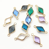 Copper Crystal Oval Charm DIY Jewelry Findings