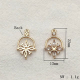 Cubic Zirconia Pendants/Charms, Jewelry Findings