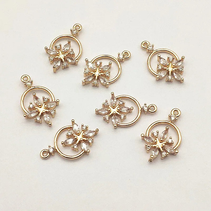 Cubic Zirconia Pendants/Charms, Jewelry Findings