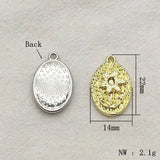100pcs Zinc Alloy Flower Pendant Charm Jewelry Findings