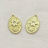 100pcs Zinc Alloy Flower Pendant Charm Jewelry Findings