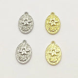 100pcs Zinc Alloy Flower Pendant Charm Jewelry Findings