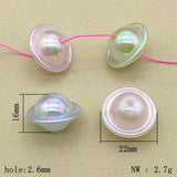 100pcs UV Luminous Flywheel Beads DIY Jewelry Findings