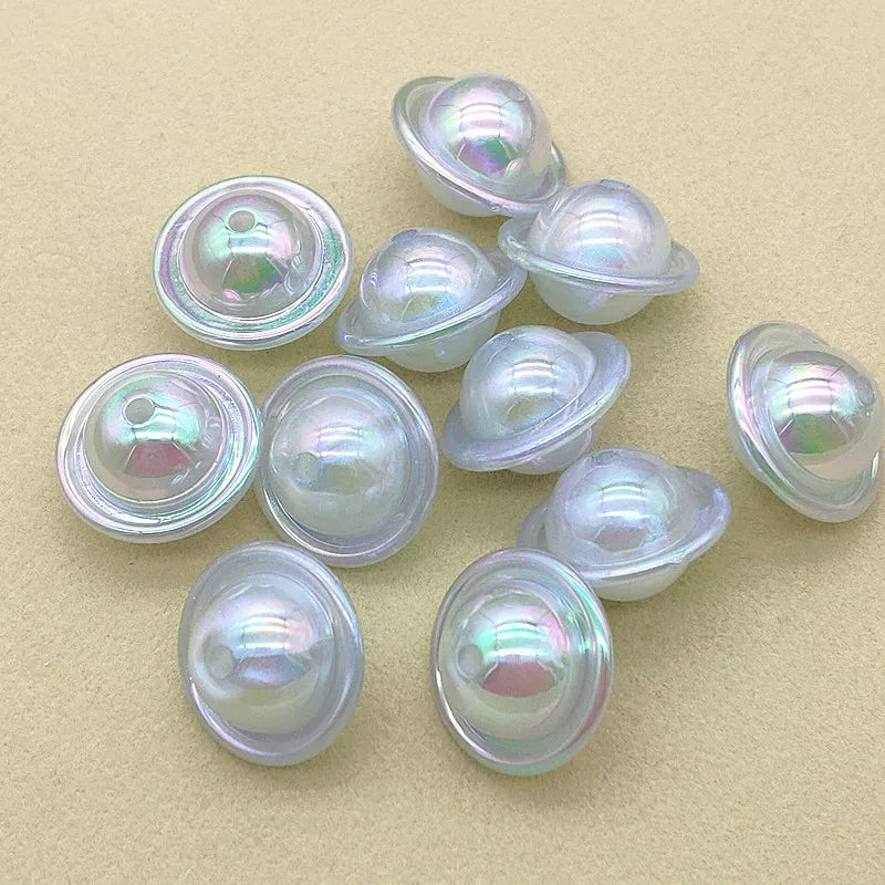 100pcs UV Luminous Flywheel Beads DIY Jewelry Findings