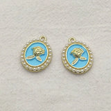 22x16mm 50pcs Pearls Charm For Jewelry Necklace/Earring DIY Parts