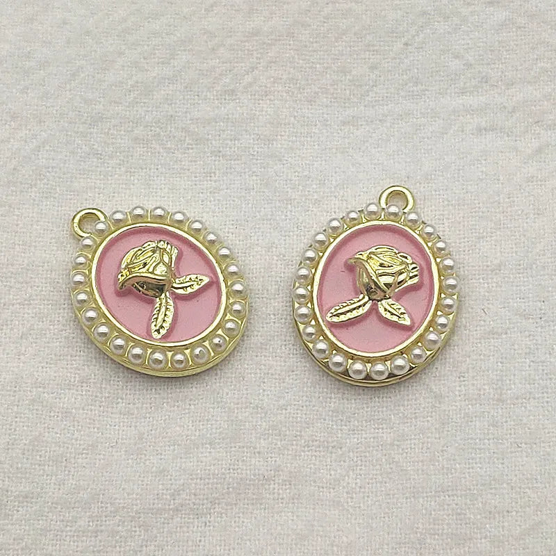 22x16mm 50pcs Pearls Charm For Jewelry Necklace/Earring DIY Parts