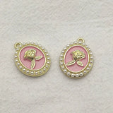 22x16mm 50pcs Pearls Charm For Jewelry Necklace/Earring DIY Parts