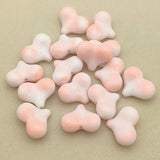 300pcs Arrival! Double Effect Heart Beads For Necklace Earrings DIY