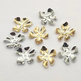 Arrival! 22x20mm 100pcs Brass Spacer Flower For DIY Jewelry