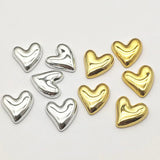 100pcs UV Flat Heart Beads For DIY Jewelry Parts