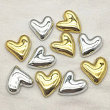 100pcs UV Flat Heart Beads For DIY Jewelry Parts