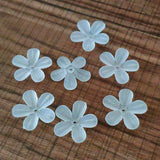 850pcs Clear Frosted Flower Acrylic Beads for DIY Jewelry Making