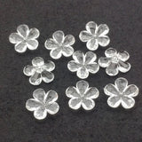 Clear Acrylic Flower Beads for DIY Jewelry Making