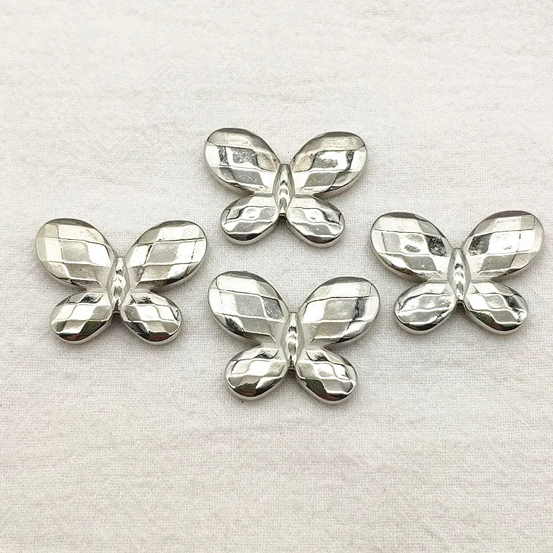 100pcs CCB Effect Butterfly Beads for DIY Jewelry, Findings
