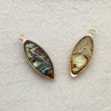 50pcs Real Shell Oval Charm For Jewelry Making