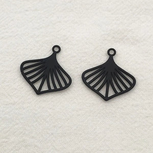 100pcs Spray Paint Feather Pendants DIY Jewelry Findings