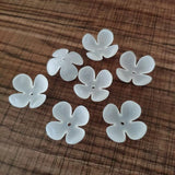 Arrival! 23mm Clear Frosted Flower Acrylic Beads