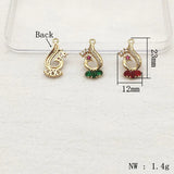 50pcs CZ/Copper Charms for Jewelry Making