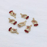 50pcs CZ/Copper Charms for Jewelry Making