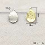 Arrival! 23x14mm Oval-Shape Charm for DIY Jewelry, 100pcs