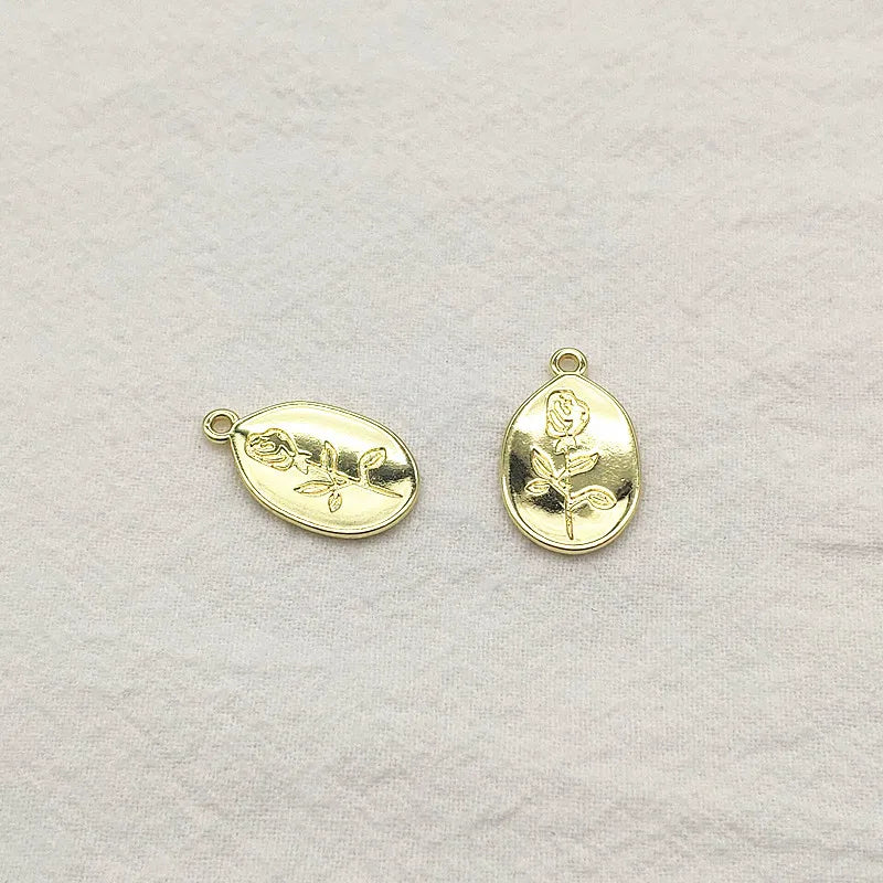 Arrival! 23x14mm Oval-Shape Charm for DIY Jewelry, 100pcs