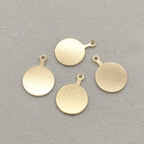 Brass Round Pendants 100pcs DIY Jewelry Findings
