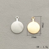 Brass Round Pendants 100pcs DIY Jewelry Findings