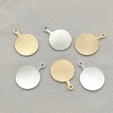 Brass Round Pendants 100pcs DIY Jewelry Findings