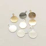 Brass Round Pendants 100pcs DIY Jewelry Findings
