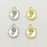 Flower Charm Pendant 100pcs for DIY Jewelry Making