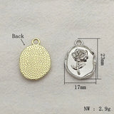 Flower Charm Pendant 100pcs for DIY Jewelry Making