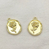 Flower Charm Pendant 100pcs for DIY Jewelry Making